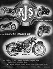 1954 AJS Model 18 16 & 20 Motorcycle Original Ad