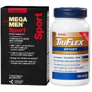 GNC Mega Men® Sport and TriFlex Sport Bundle Health 