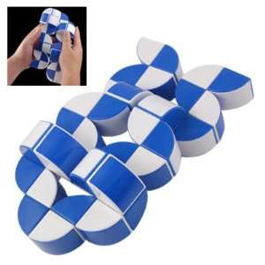   Child White Blue Multi Shape Turtle Bow Magic Cube Toy Toys & Games