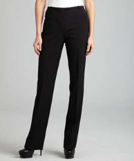 Hermes black cotton velvet high waist pants  