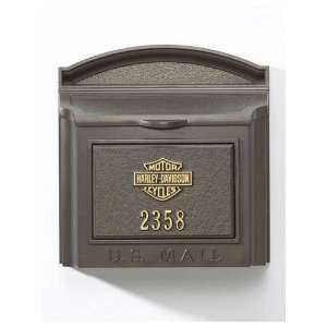  Harley® Wall Mailbox   Bronze/Gold