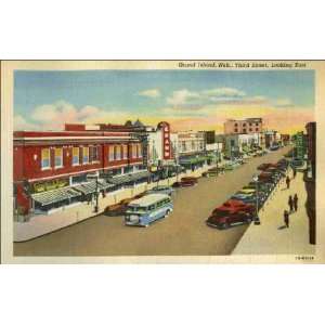 Reprint Grand Island NE   Third Street, Looking East. 2BH1139 1940 