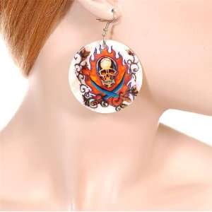 Skulls Tattoo Earring