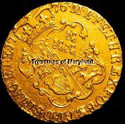 HISTORICAL 1776 GREAT BRITAIN GOLD GUINEA of GEORGE III  