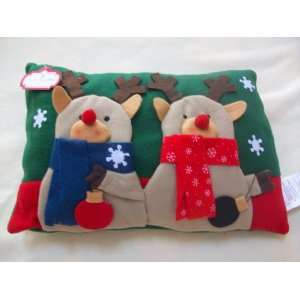  Christmas Holiday Decor Reindeer Decorative Pillow Toys 