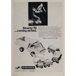   Ad Structo Toys Dump Truck Shovel Construction   Original Print Ad