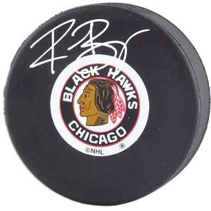 Mounted Memories Chicago Blackhawks Rene Bourque Autographed Puck