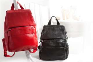 Genuine Leather Lady Backpack Handbag Bag Satchel Purse  