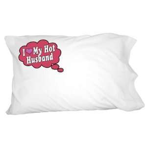  I Love My Hot Husband   Red Novelty Bedding Pillowcase 