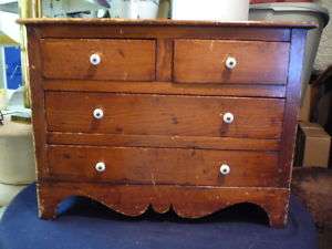 GREAT 19TH CENTURY MINIATURE CHEST OF DRAWERS  