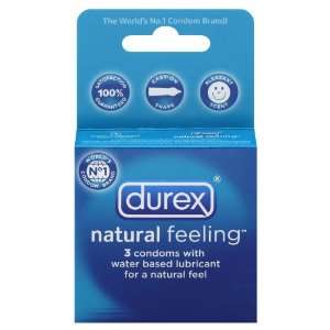  Durex   Natural Feeling Condom 3 Count. Health & Personal 