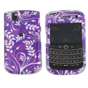  Blackberry Bold 9650/9630 Trans. Purple Flower Hard Case 
