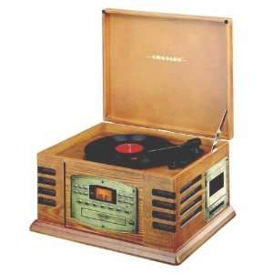  Cassette Recorder/CD/Radio/Turntable CR 79CD Oak