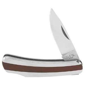  KLEIN TOOLS 44033 Pkt Knife,SS Hndl w/Rosewood, Sports 