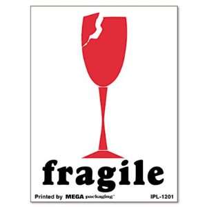  Universal Fragile Self Adhesive Shipping Labels, 3 x 4 