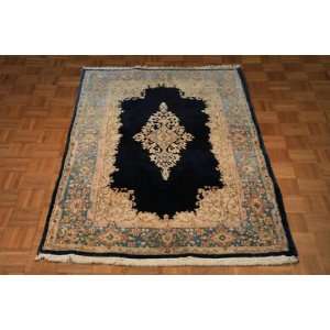    4 x 6 HAND KNOTTED PERSIAN KERMAN DESIGN RUG 