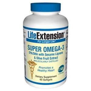  Super Omega 3 EPA/DHA with Sesame Lignans and Olive Fruit 