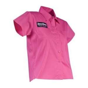  Throttle Threads Jr. Fit Poison Shop Shirt, Pink, Size Sm 