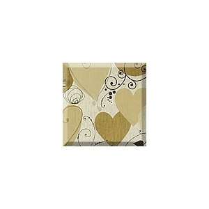  1ea   30 X 417 Hearts And Vines Pinstripe Gift Wrap 