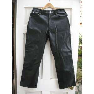  YMLA Faux Leather Pants Size 32 x 28 Crotch 10. Previously 