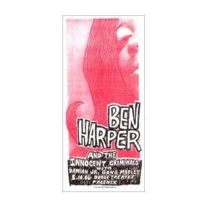  BEN HARPER   Limited Edition Concert Poster   by Print 