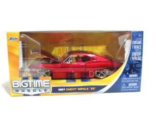 Jada 1967 Chevy Impala SS Red 1/24 Diecast New In Box  