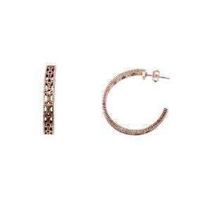  Bronzed By Barse Lace Hoop Earrings Jewelry