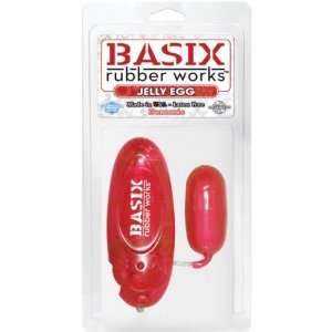 Pipedream Products, Inc. Basix Vibrating Jelly Egg, Red 