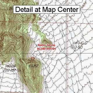 USGS Topographic Quadrangle Map   Baxter Spring, Nevada (Folded 