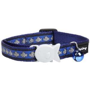 Red Dingo Reflective Collar   Dark Blue   One Size Fits All (Quantity 
