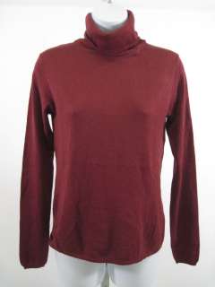 JIGSAW Red Silk Angora Turtleneck Sweater Top Sz S  
