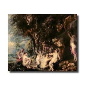 Nymphs And Satyrs C1635 Giclee Print 
