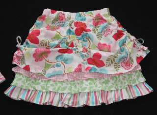 Room Seven Stripe Tank Top Floral Bustle Skirt 116 5 6  