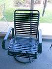 TWO (2) METAL SWIVEL GREEN PORCH PATIO CHAIRS GREAT CONDITION CHICAGO