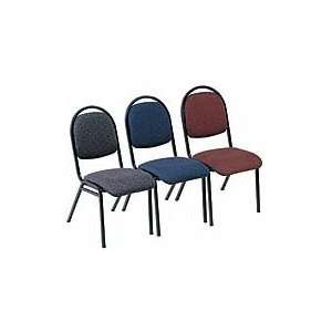  Upholstered Stacking Chair Burgundy/Black (SMF36014MMB4 