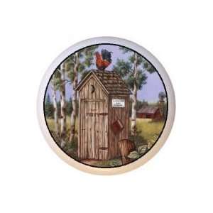  Outhouse and Rooster Drawer Pull Knob