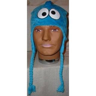   Street Cookie Monster Blue Furry Laplander HAT by Main Street 24/7
