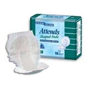  Attends Shaped Pads Extended Wear 33 18/bag 48SPNT 