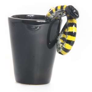  Snake 3D Ceramic Mug   Yellow