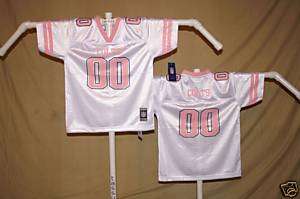INDIANAPOLIS COLTS Girls Pink Jersey REEBOK Youth XL  