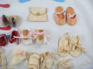 Vintage Antique 1930s   1950s Baby Doll Shoes Accessory 25 Piece Lot 