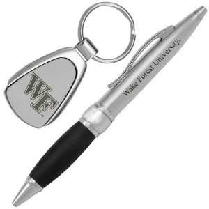  Wake Forest Demon Deacons Chrome Pen & Keychain Set 