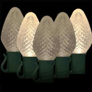  Commercial C7 LED Faceted Twinkle Warm White Prelamped Light 