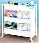 Nursery Baby Care Organizer Cart w/ Storage Bins & Wheels