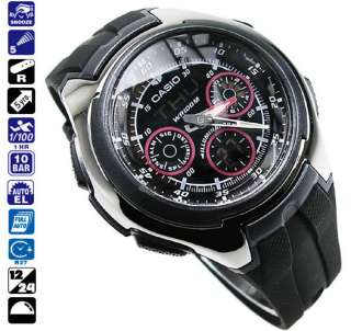 NEW CASIO WORLD TIME 5 ALARMS AQ 163W 1B2 SPORTS YACHT TIMER RUBBER 