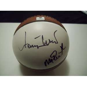   Autograph Spalding Mini Basketball w/ Display Case