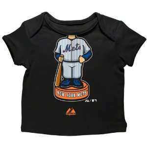   York Mets Infant Black Trophy Case Envelope T Shirt