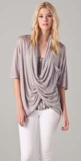 Heather Cowl Scarf Pocket Tee  