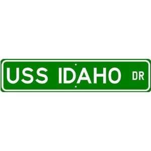  USS IDAHO BB 42 Street Sign   Navy