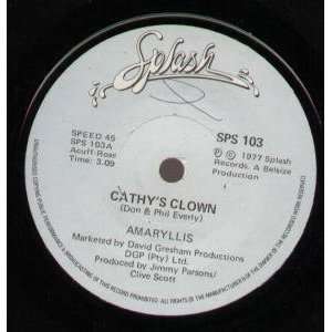    CATHYS CLOWN 7 INCH (7 VINYL 45) UK SPLASH 1977 AMARYLLIS Music